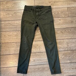 AG Adriano Goldschmied Dark Green Skinny Jeans